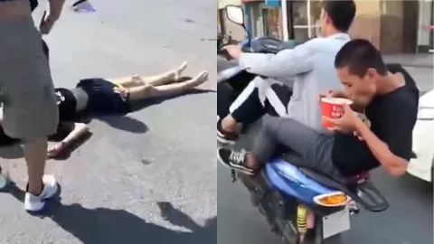 江苏南通精神小伙飙车死亡