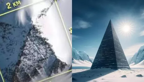 南极冰下金字塔