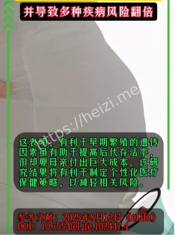 初潮和生育提前会加速衰老