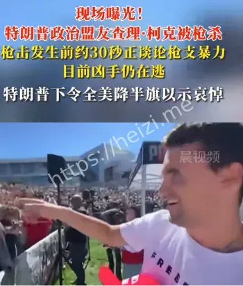 特朗普盟友遭枪击现场视频