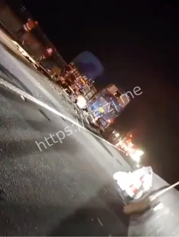 20辆车相撞自燃事件