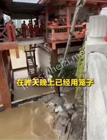 邕江北大桥险情