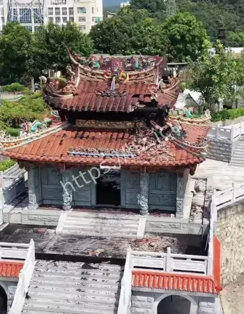 龙须殿雷击起火事件